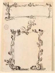 Zwei Skizzen für Kartuschen